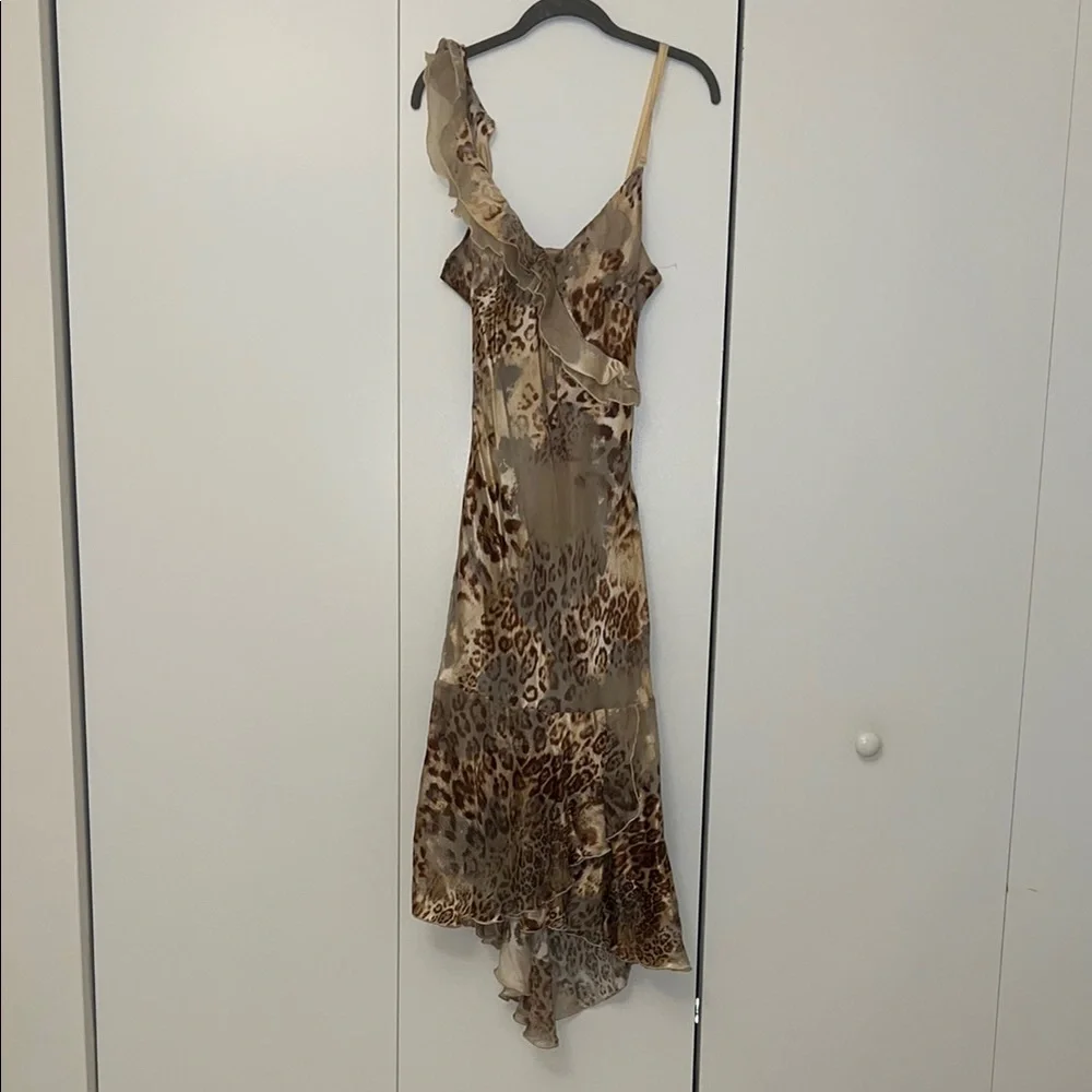 L’Equipe Leopard Print Asymmetrical Dress - Picture 1 of 10